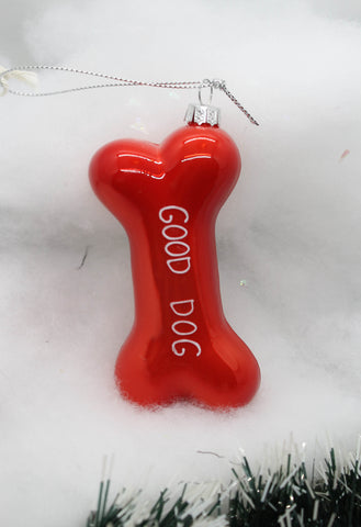 "Good Dog" Bone Ornament