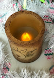 Bunny Trail Flameless Pillar Candle