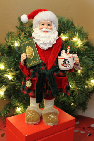 Santa with Hot Cocoa Figurine