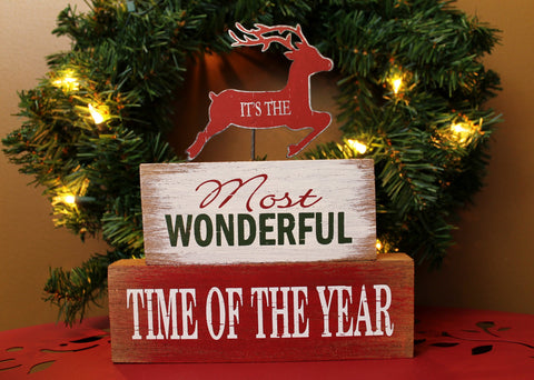 "Most Wonderful Time" Stack Sign