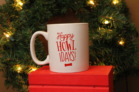"Happy Howlidays" Mug